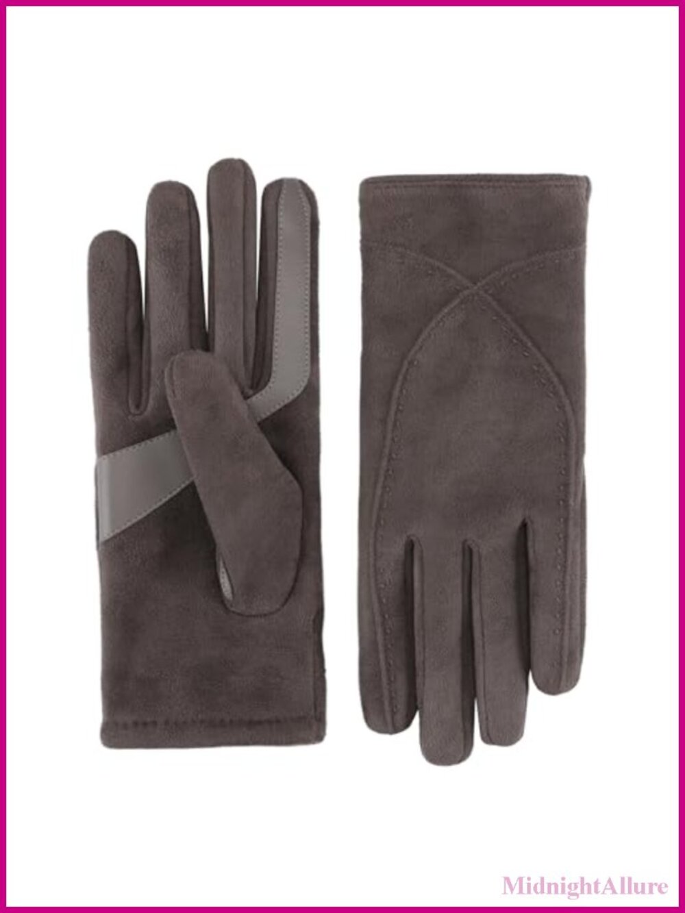 Water Repellent Touchscreen Microsuede Shortie Gloves
